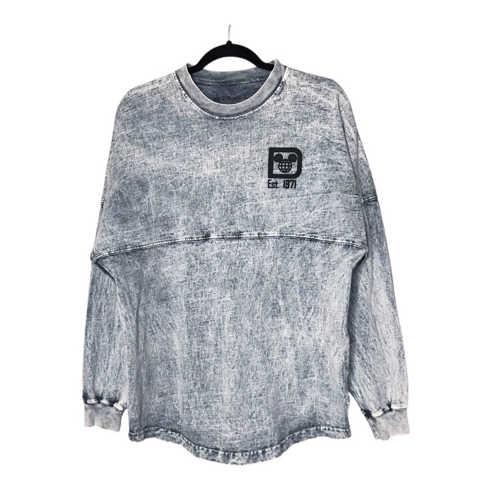 Disney Parks Official Spirit Jersey Walt Disney World Denim Look Oversized Small